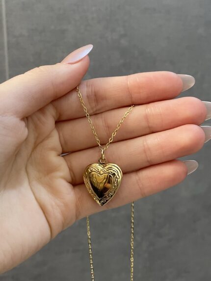 Collier photo heart