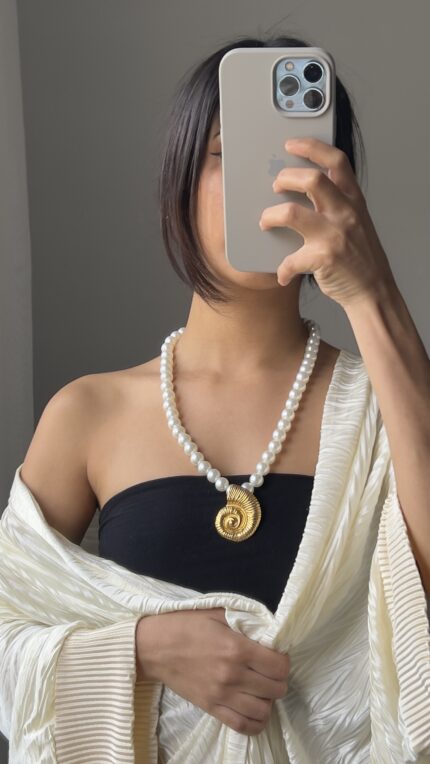 Collier coquillages étoile soleil en perles